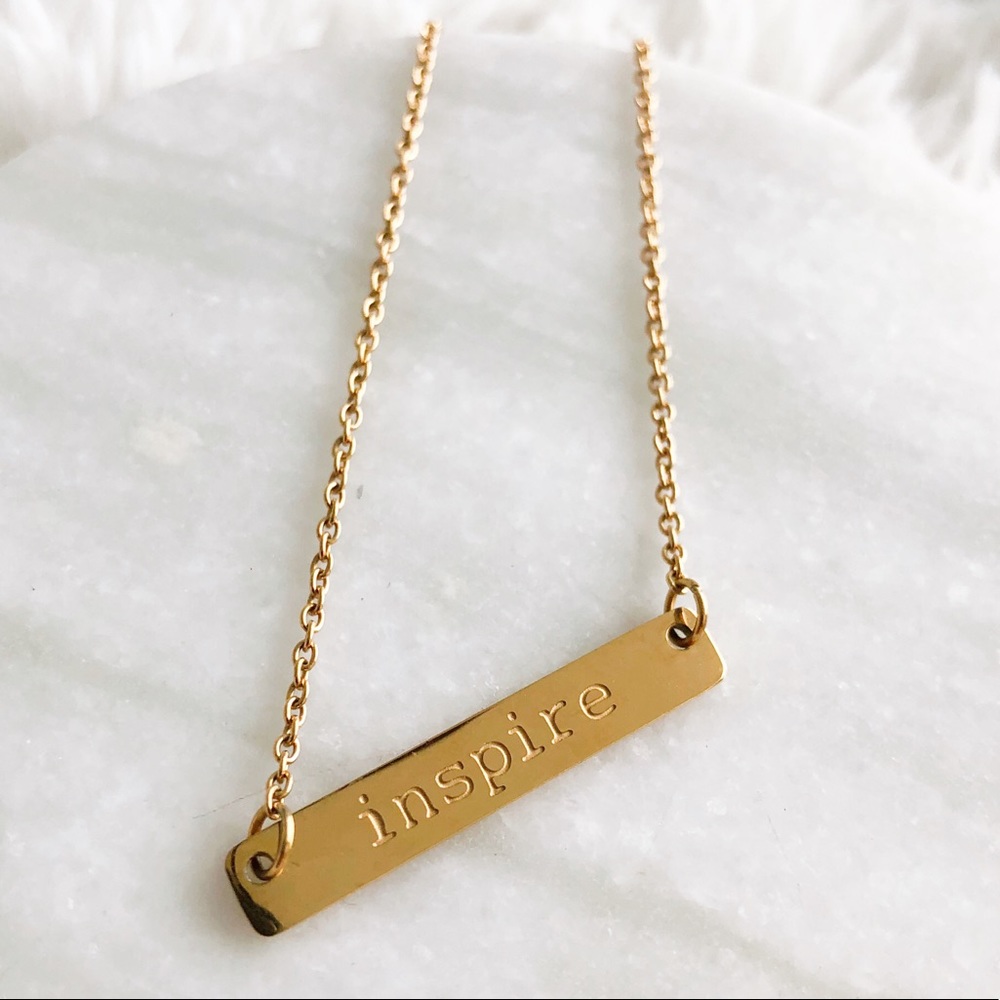 Jook & Nona “Inspire” Necklace 18k Gold Plated